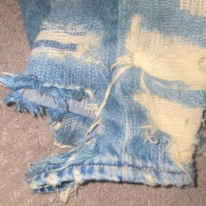 Undercover Blue Distressed Slim Straight Jeans